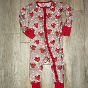 Red and Tan 12-18 Month Bamboo Sleeper